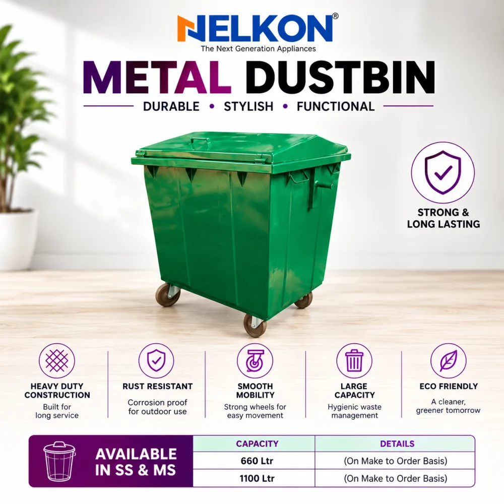 Nelkon Metal Dustbin